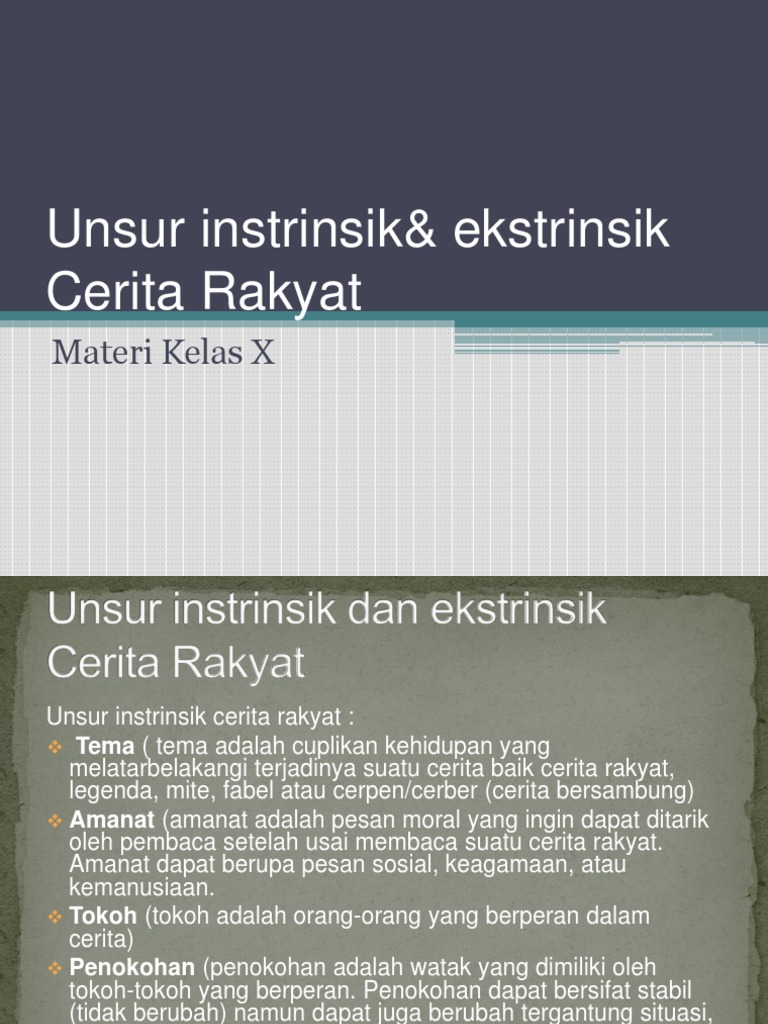 46+ Cerita rakyat dan unsur intrinsik dan ekstrinsiknya info