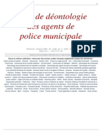 Deontologie Police Municipale