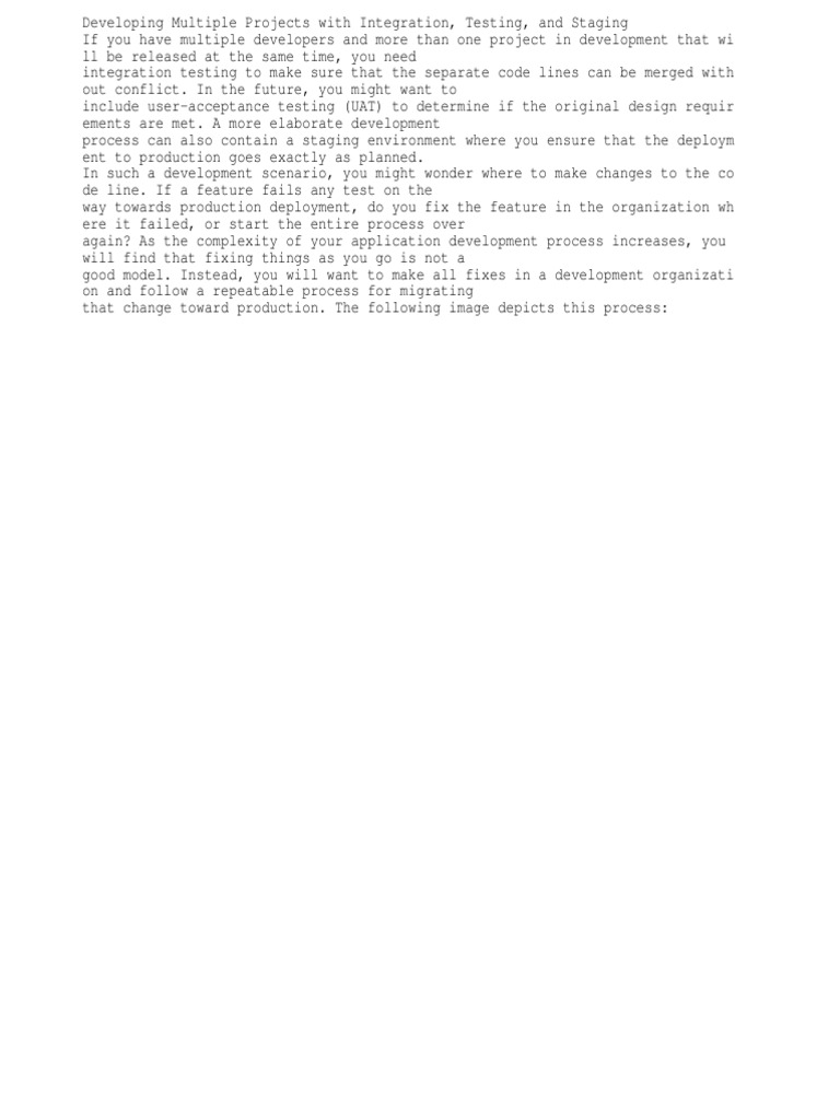 Developing Multiple Projects | PDF
