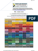 Maryland Metrics RAL Color Chart