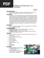 Download Osmosis and Diffusion Lab Using Potato Cores Lab by An Virninda Yusfrisha SN170545936 doc pdf