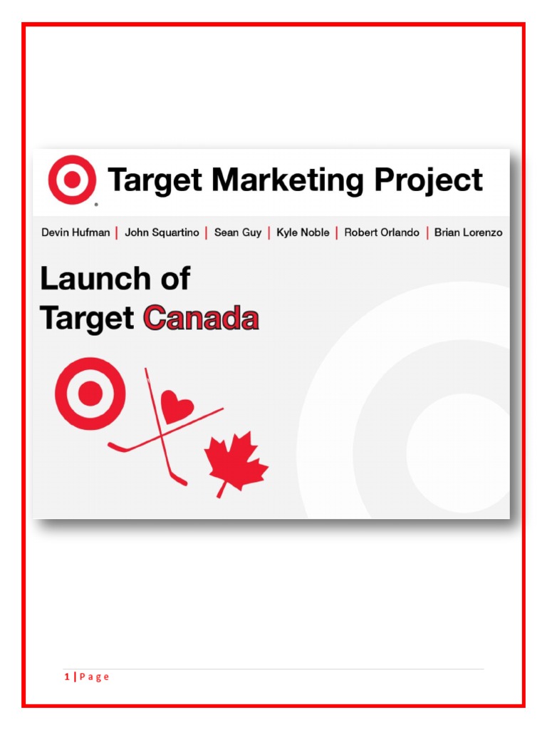Target Canada Paper v3 PDF Target Corporation Retail