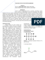 Org Chem Lab Expt8 CLASSIFICATION TESTS FOR HYDFROCARBONS