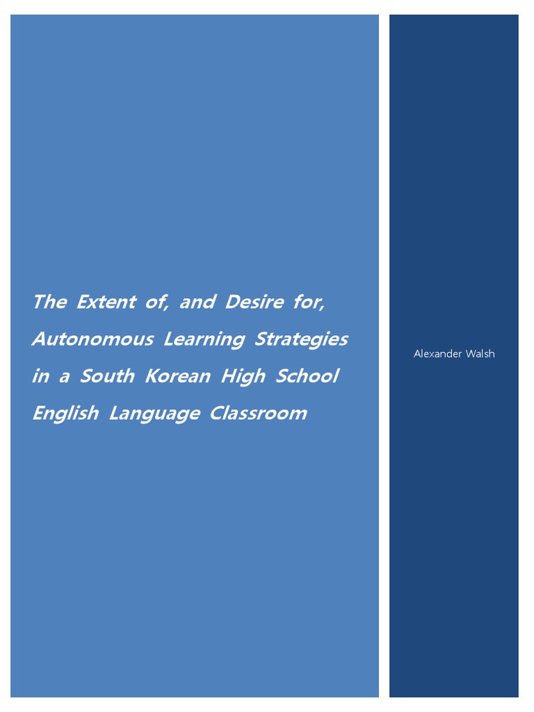 Developing Autonomous Learning Strategies | PDF | Autonomy | Learning