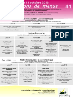 Menus Des Semaines 41 Et 42 (2013)