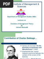 Evolution of Management Theory