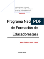 Programa Nacional de Formacion de Educadores