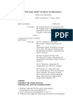 Delhi Highcourt Judgement On Homosexuality and IPC 377