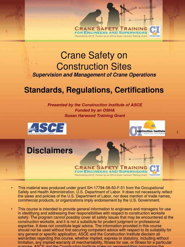 Crane Safety Standards_regulations Occupational Safety And Health