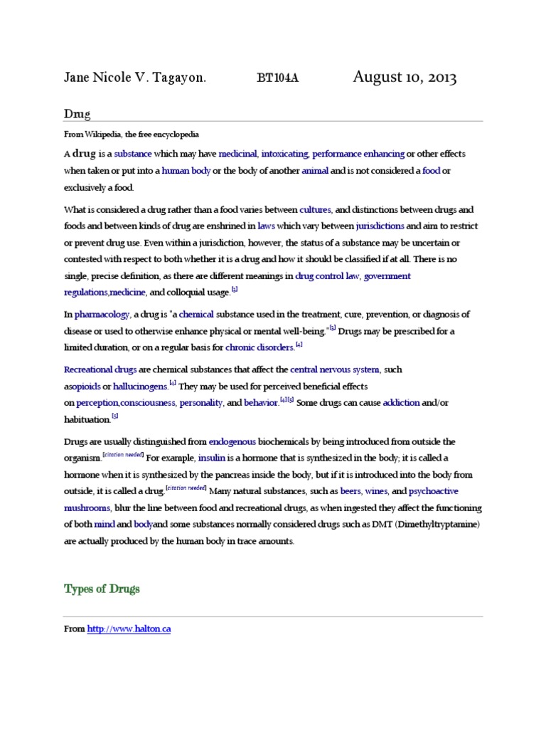 Drugs | PDF