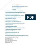 Electronics Interview Questions and Answers