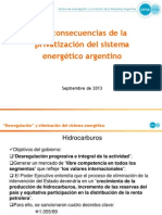 La Privatizacion Del Sistema Energetico