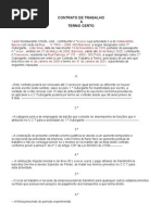 Exemplo de Carta de Rescisão de Contrato de Trabalho