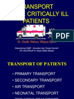 Transport of The Critically Ill KBK