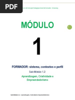MANUAL M1_Sub_Módulo 1.2_FORMADOR_Aprendizagem, Criatividade e Empreendedorismo
