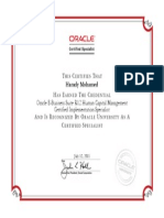 Hamdy Oracle HCM Certificate