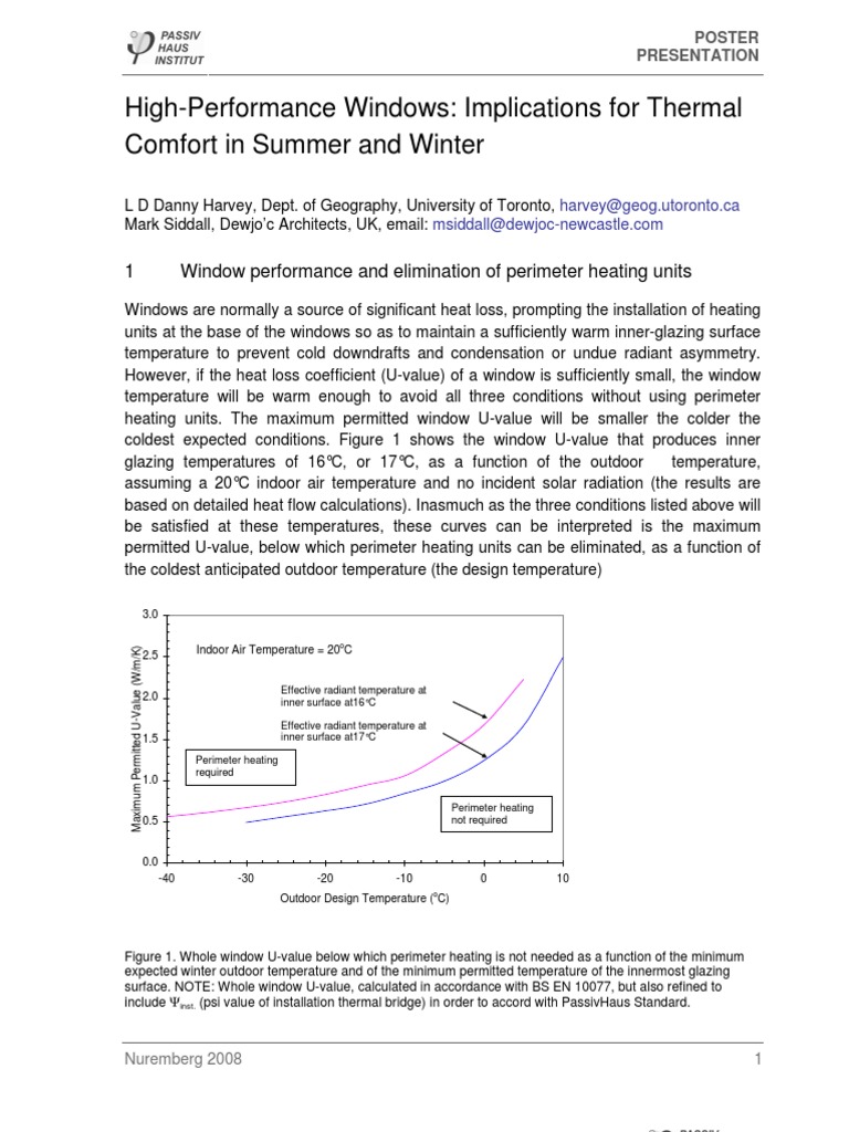 High-Performance Windows for Comfort | PDF | Heat Transfer | Applied ...