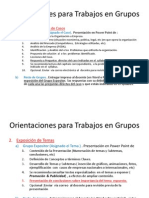 Orientaciones para Trabajos en Grupos Sabatino UCC Leon