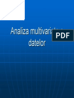 Analiza Multivariata a Datelor