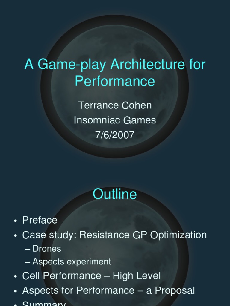 Game Performance Optimization Techniques | PDF | Program Optimization ...