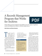 A Records Management Program That Works For Archives: Careerpath