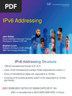  IPv6 Addressing