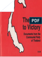 The Road To Victory: Documents From The Communist Party of Thailand.