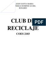 Club de Reciclaje Proyecto