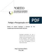 Fadiga e recuperação em futebol