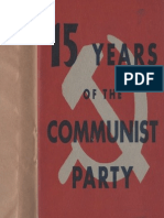 15 Years of The Communist Party
