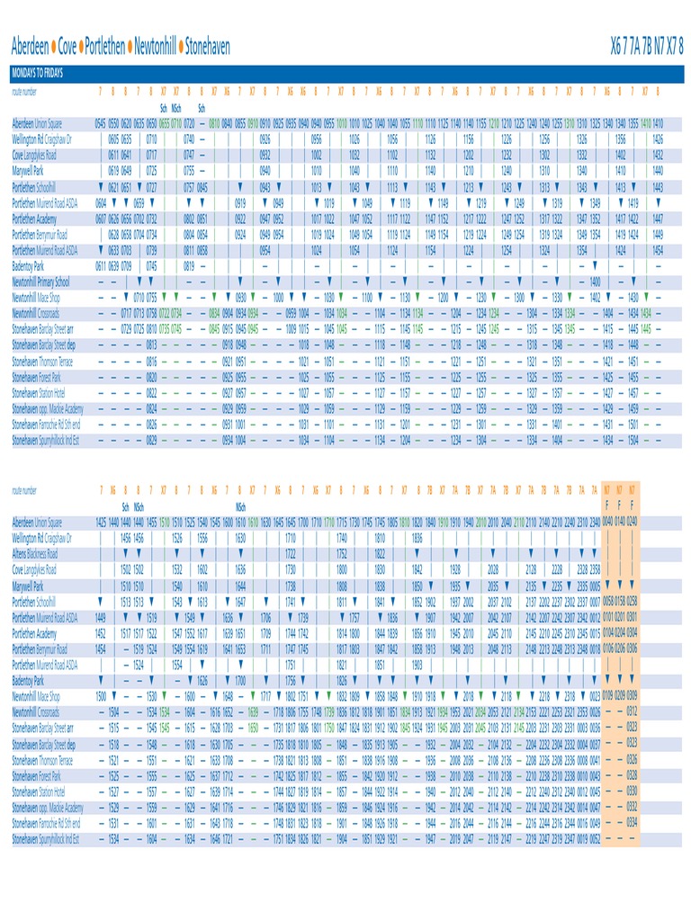 Timetable_42389_X6, 7, 7A, N7, X7 & 8 Public Transport Service
