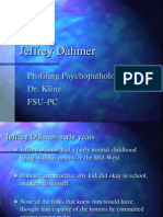 Jeffrey Dahmer Psychopathology Profile
