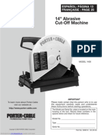 14" Abrasive Cut-Off Machine Instruction Manual: Español: Página 13 Française: Page 25