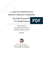 Download  Health Care Solutions from Americas Business Community The Path Forward for US Health Reform by US Chamber of Commerce SN170706455 doc pdf