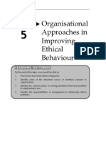 Topic 5 Organisational Approachesin Improving Ethical Behaviour