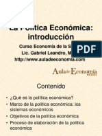 intro Política Económica