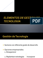 ELEMENTOS DE GESTION DE TECNOLOGÍA(1)
