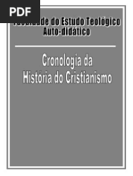 CRONOLOGIA DA HISTÓRIA DO CRISTIANISMO