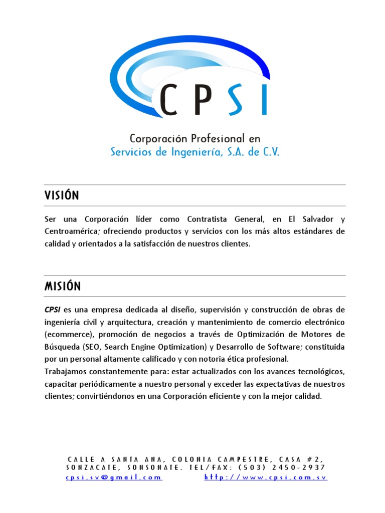 Propuesta Técnica de CPSI | PDF | Ingeniería | Informática