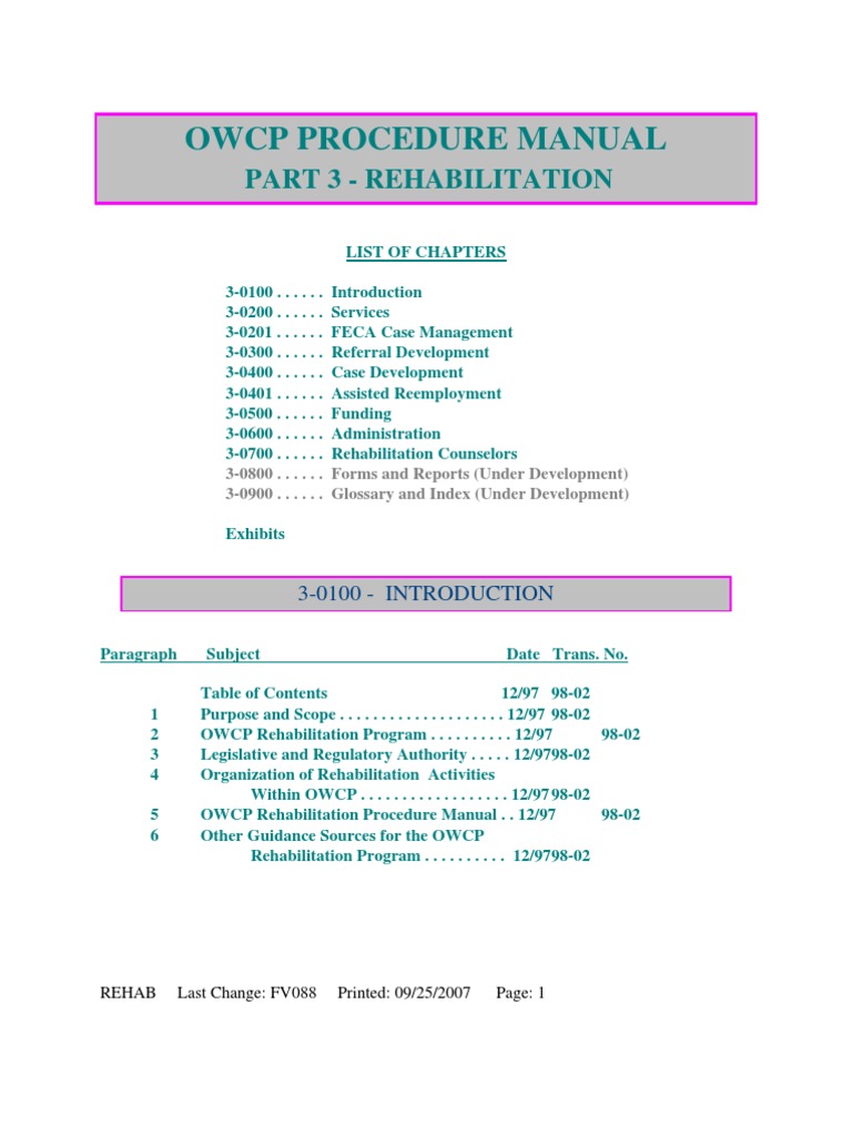 Department of Labor: rehab | Rehabilitation Counseling | Physical Therapy