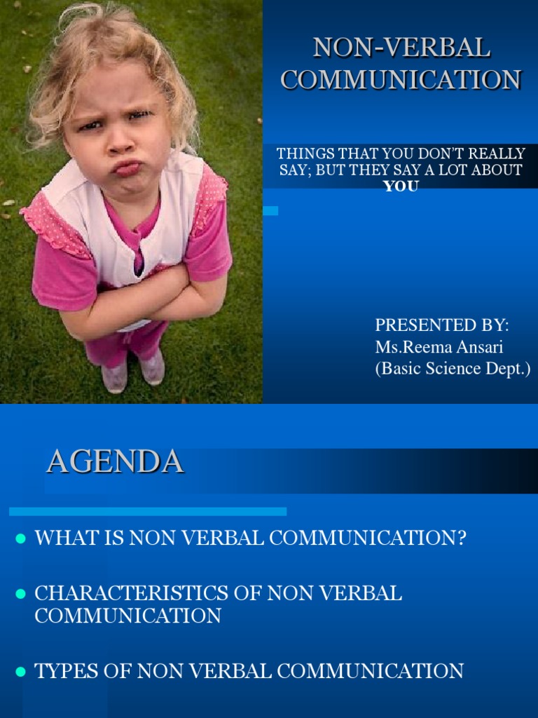 Understanding Non-Verbal Communication | PDF | Nonverbal Communication ...