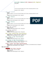 Schedule SunnenCtr Mtg-Dining