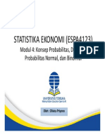 ESPA4123 - Statistika Ekonomi - Modul 4 PDF