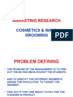 Marketing Research: Cosmetics & Male Grooming
