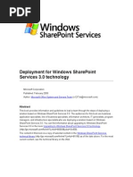 Deploy Windows Sharepoint Services 3.0