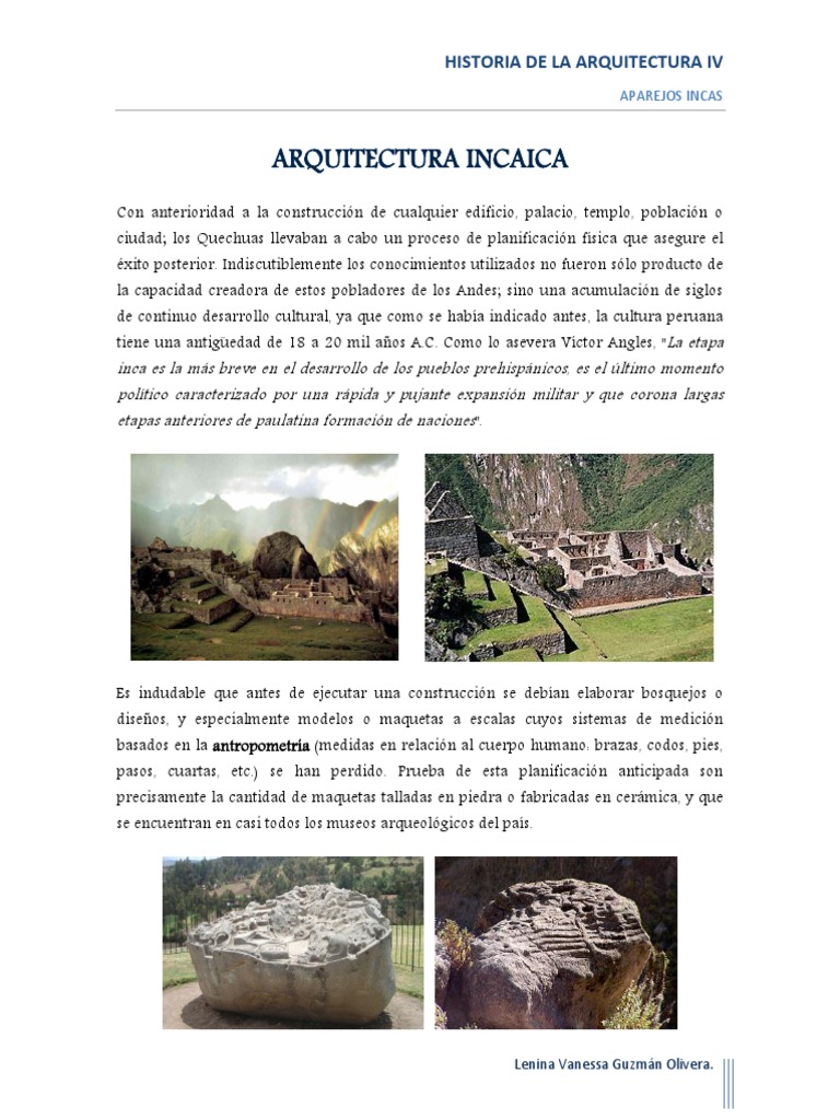 Aparejos Incas | PDF | Imperio Inca | Puente