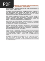 Promotoria Pública determina que Escolas de Samba retirem materiais de Prédios Públicos