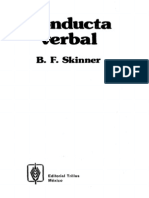 Skinner B F - Conducta Verbal