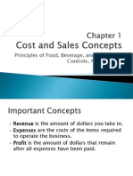 Chapter 1 Controls and Sales Concepts