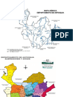 Mapa Politico Antioquia